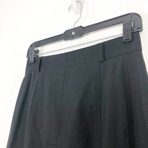 Akris Punto Stretch Virgin Wool Crepe Pencil Skirt Size 4 Black Work Wear - Picture 7 of 13